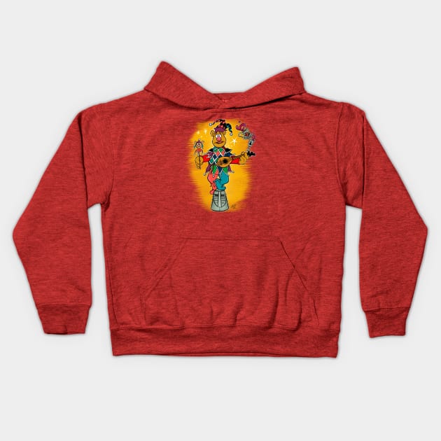 Fozzie Bear - Court Jester Kids Hoodie by UzzyWorks